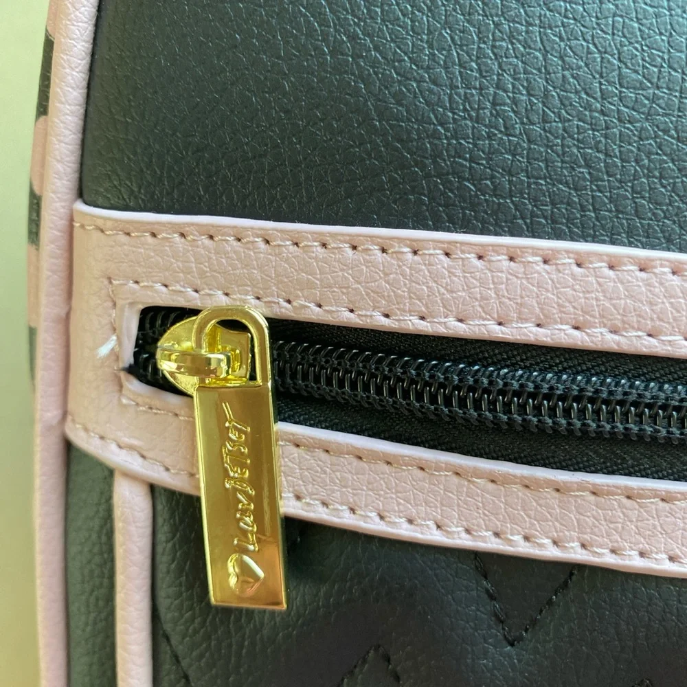 NWT Luv Betsy by betsey Johnson small backpack pink/ black